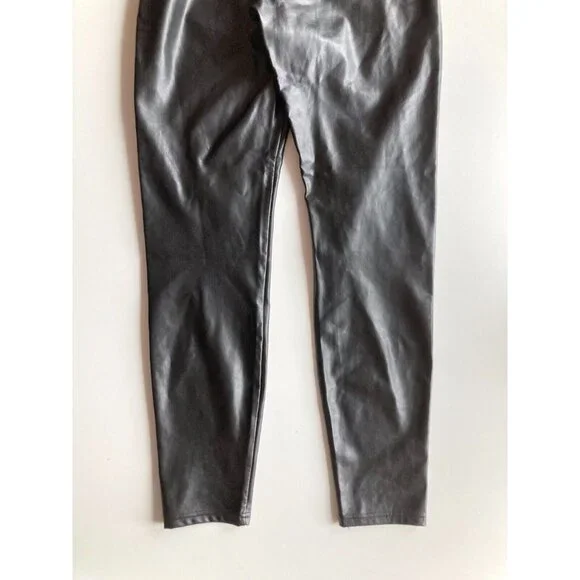 Aritzia WILFRED FREE Daria Black Vegan Leather High Rise Ankle Leggings, Size S - Picture 6 of 14